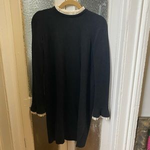Club Monaco Sweater Dress with Collar Details